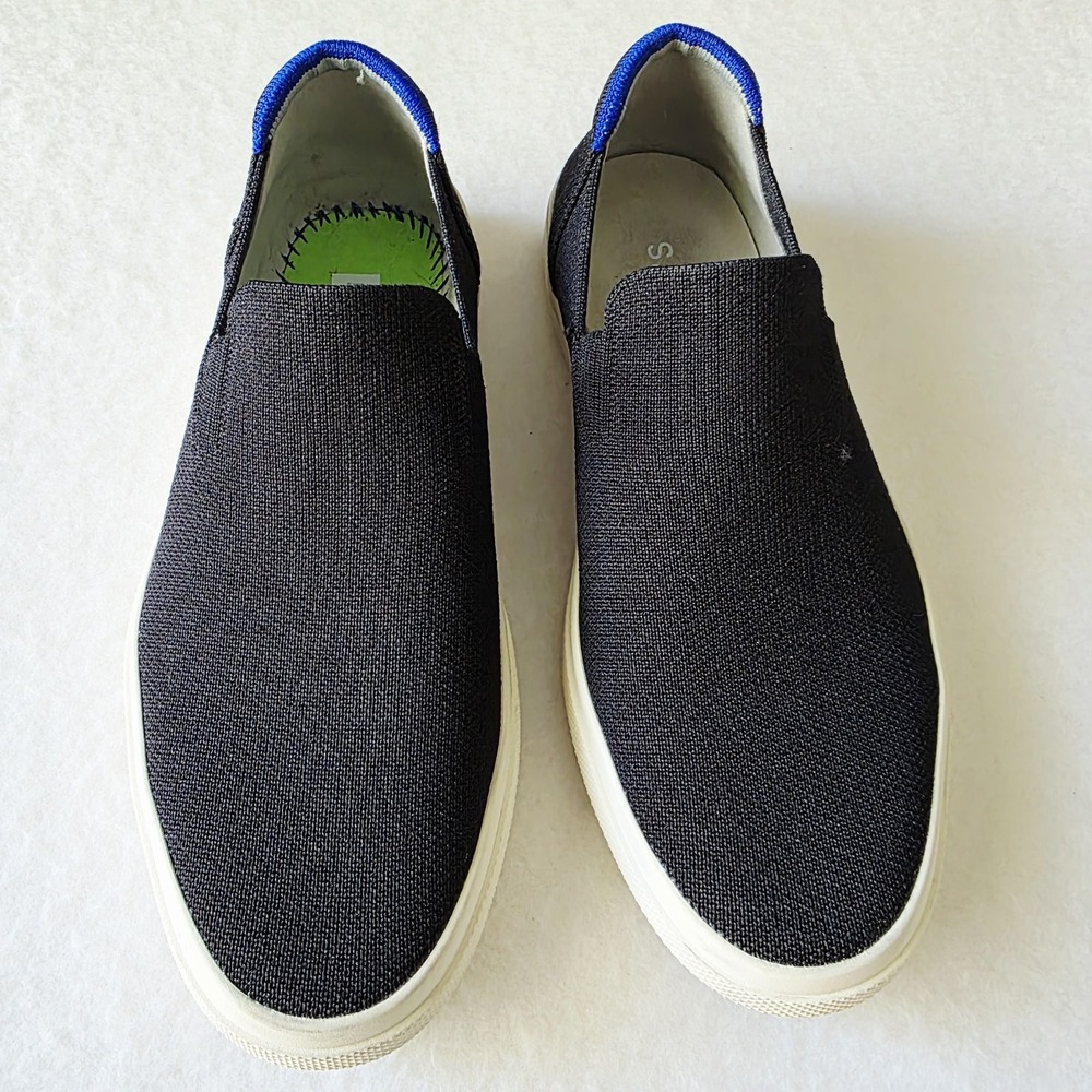 Rothy's Women's Black Slip-On Sneakers | Lightweight Casual Size 8